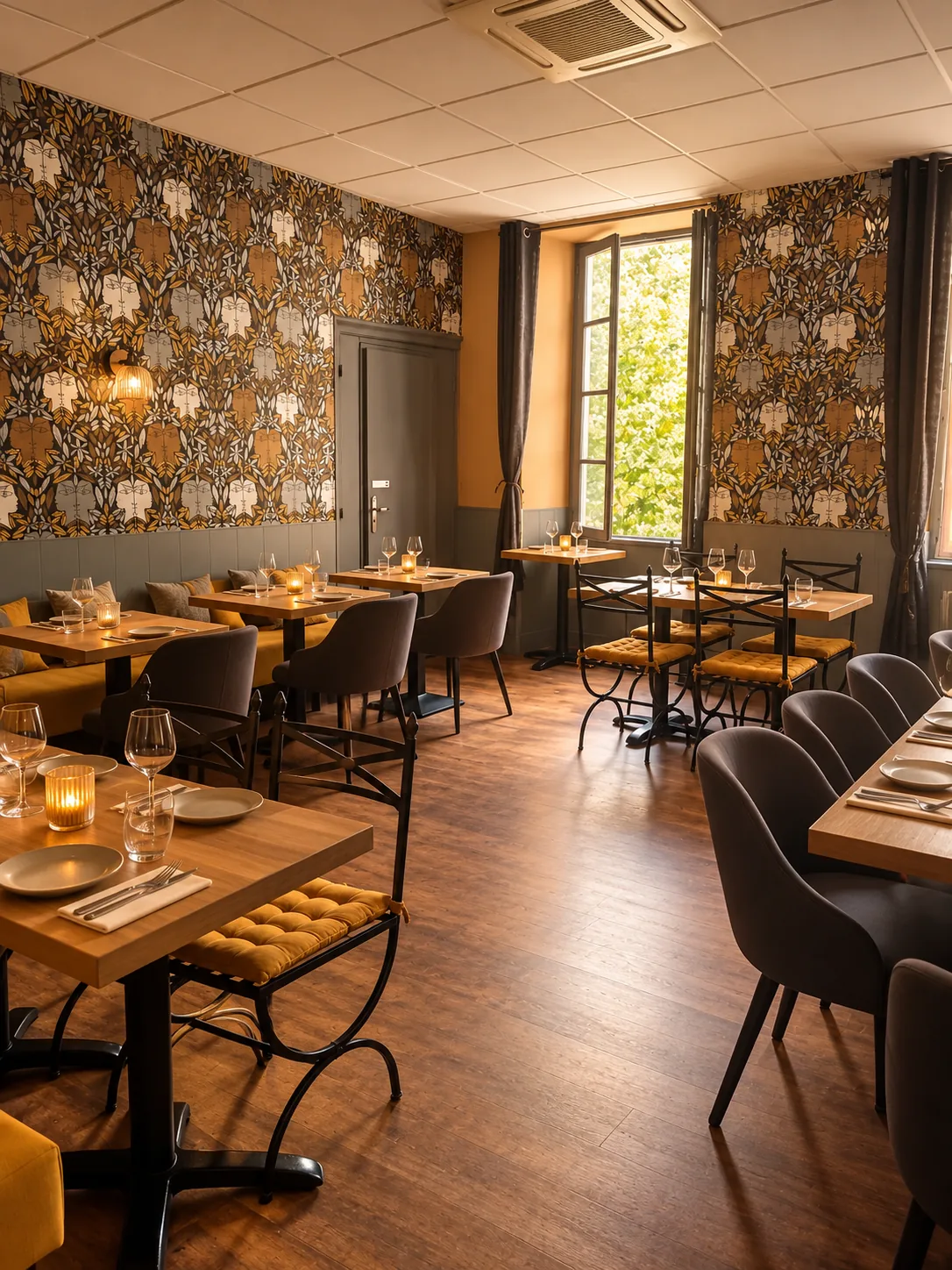 La seconde salle du restaurant Chez Sam